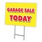Signmission Garage Sale Today Yard Sign & Stake outdoor plastic coroplast window, C-1824 Garage Sale Today C-1824 Garage Sale Today - alternate 1